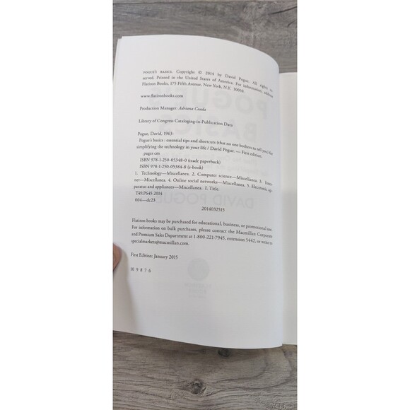 Pogue's Basics: Essential Tips and Shortcuts for Simplifying Technology by Pogue - Picture 10 of 11